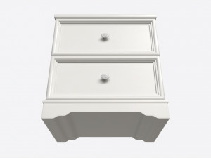 Children 2-drawer Nightstand 3D Model