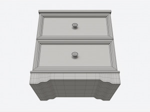 Children 2-drawer Nightstand 3D Model