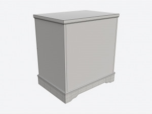 Children 2-drawer Nightstand 3D Model