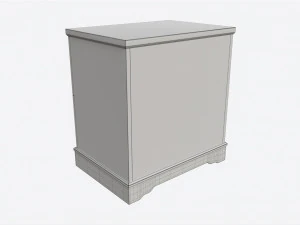 Mesa de cabeceira infantil com 2 gavetas Modelo 3D