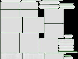 Mesa de cabeceira infantil com 2 gavetas Modelo 3D