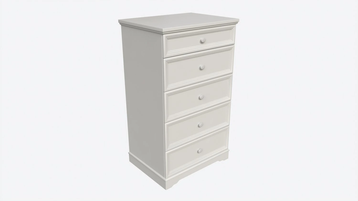 Cassettiera per bambini a 5 cassetti Modello 3D .c4d .max .obj .3ds .fbx .stl .blend