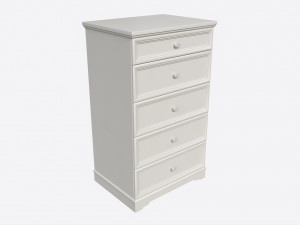 Children 5-drawer Dresser 3D Model