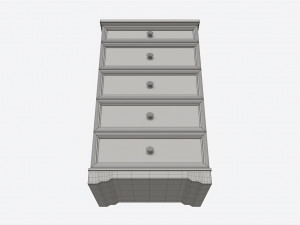 Children 5-drawer Dresser Modelo 3D