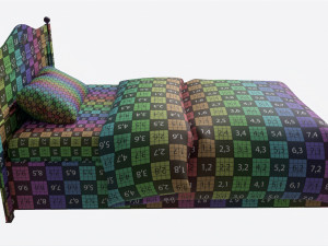 Children Bed with Decorated Headboard Modelo 3D