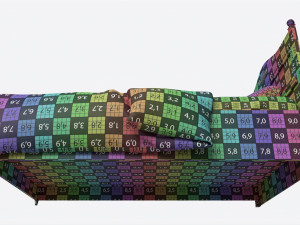 Children Bed with Decorated Headboard Modelo 3D