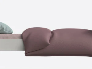 Children Bed with Decorated Headboard and Footboard 3D Model