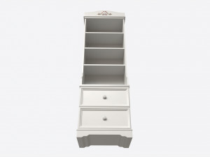 Children Decorated Bookcase with 2 Drawers 3D 模型