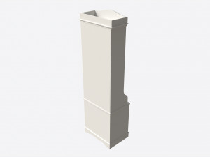 Children Decorated Bookcase with 2 Drawers 3D 模型