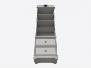 Children Decorated Bookcase with 2 Drawers 3D 模型