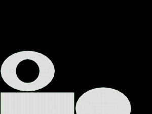 Estante infantil decorada com 2 gavetas Modelo 3D