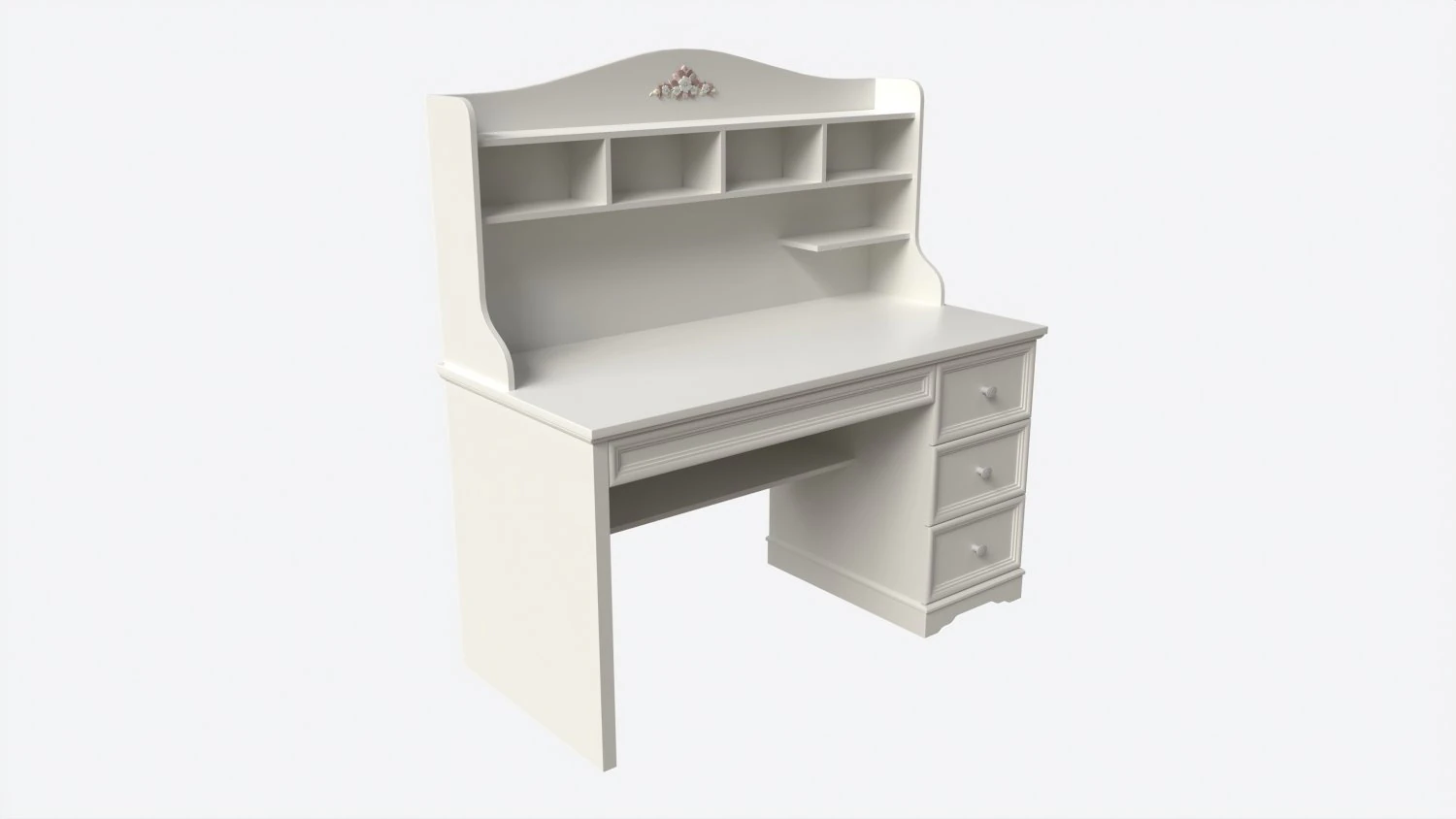 Children Decorated Study Desk 3D Model .c4d .max .obj .3ds .fbx .stl .blend 