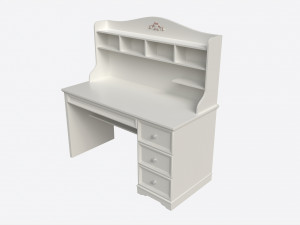 Children Decorated Study Desk 3D Model