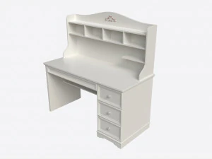 Children Decorated Study Desk 3D Model