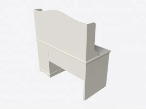 Children Decorated Study Desk 3D Model