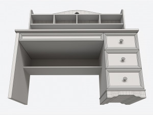 Children Decorated Study Desk 3D Model