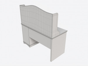Children Decorated Study Desk 3D Model