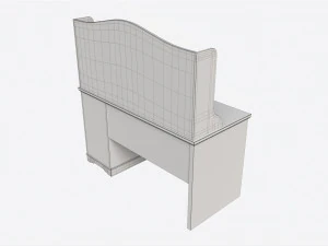 Children Decorated Study Desk 3D Model