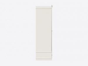 Children Decorated Wardrobe with Mirror and Drawers Modelo 3D