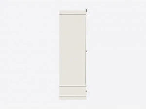 Children Decorated Wardrobe with Mirror and Drawers 3D Model