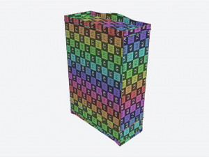Children Decorated Wardrobe with Mirror and Drawers Modelo 3D