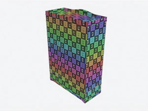 Children Decorated Wardrobe with Mirror and Drawers 3D Model