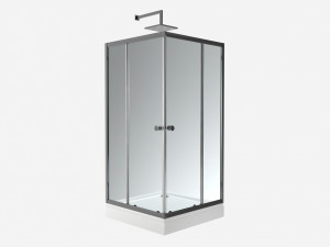 Corner Square Shower Enclosure 3D Model