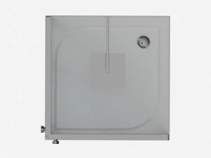 Box doccia angolare quadrato Modello 3D