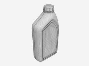 Engine Oil Bottle Mockup 3D 模型
