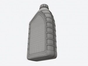 Engine Oil Bottle with Scale Mockup 3D Model