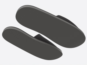 Foam Padded Home Slippers 3D Модель