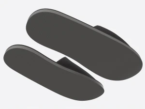Foam Padded Home Slippers 3D Model