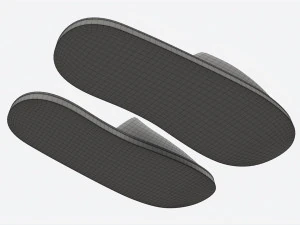 Foam Padded Home Slippers 3D Model