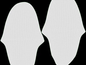 Foam Padded Home Slippers 3D Model