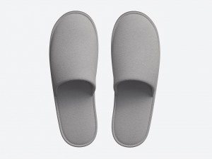 Foam Padded Home Slippers White Modelo 3D
