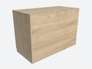 Large Children 3-drawer Dresser Modèle 3D