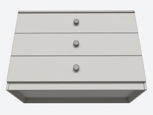 Large Children 3-drawer Dresser Modèle 3D