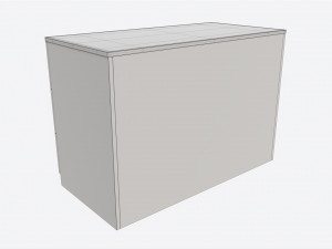 Large Children 3-drawer Dresser Modèle 3D