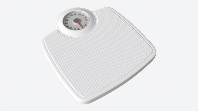 Mechanical Bathroom Weighing Scales 3D Модель .c4d .max .obj .3ds .fbx .stl .blend 