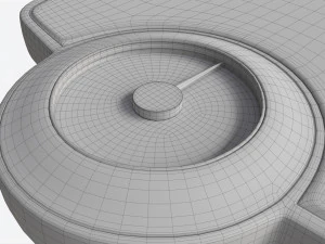 Mechanical Bathroom Weighing Scales 3D Model