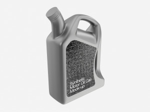 Motor Oil Bottle Mockup 3D Model