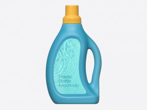 Plastic Bottle with Handle Mockup 01 Modelo 3D