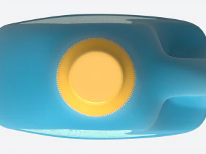 Plastic Bottle with Handle Mockup 01 3D Model