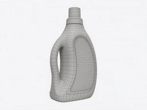 Plastic Bottle with Handle Mockup 01 3D Model