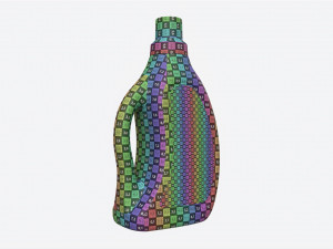 Plastic Bottle with Handle Mockup 01 Modello 3D