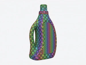 Plastic Bottle with Handle Mockup 01 3D Model