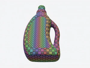 Plastic Bottle with Handle Mockup 01 3D Model