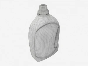 Plastic Bottle with Handle Mockup 02 3D Model