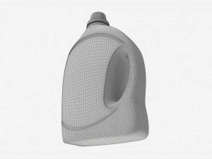 Plastic Bottle with Handle Mockup 02 3D Model