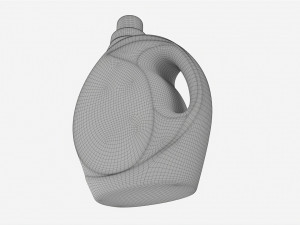 Plastic Bottle with Handle Mockup 03 3D Model